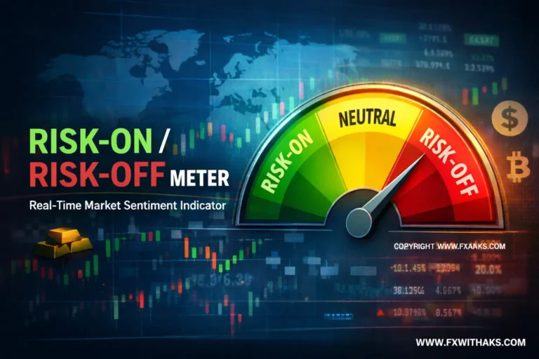 Risk-On / Risk-Off Meter – Real Time Market Sentiment
