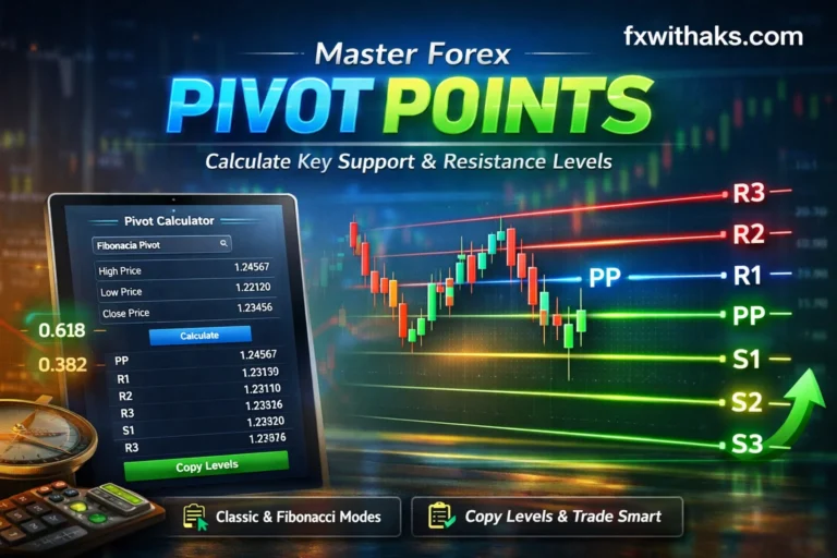 Pivot Point Calculator (Classic & Fibonacci) | Free Support & Resistance