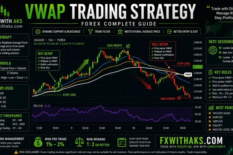 VWAP Trading Strategy in Forex – Complete Guide for Beginners | FXWITHAKS